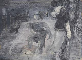 Ceri Richards - Tinplate Workers, With Furnaceman Mopping His Brow