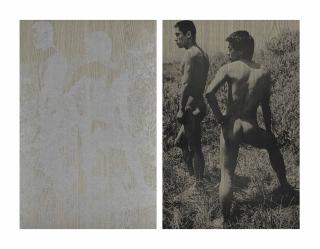 Cerith Wyn Evans - (i) Figures in a Landscape #2  (ii) Figures in a Landscape #3