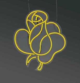 Cerith Wyn Evans - Untitled (yellow rose)