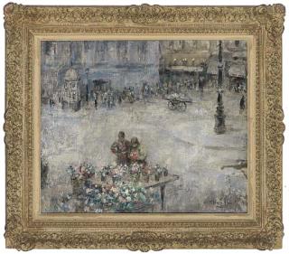 Cesar A. Villacres - At the flower stall