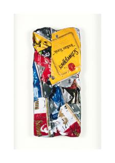 César - Portrait de compression de canettes, circa 1990