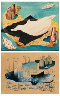 Cesare Andreoni - Lotto di cinque opere: