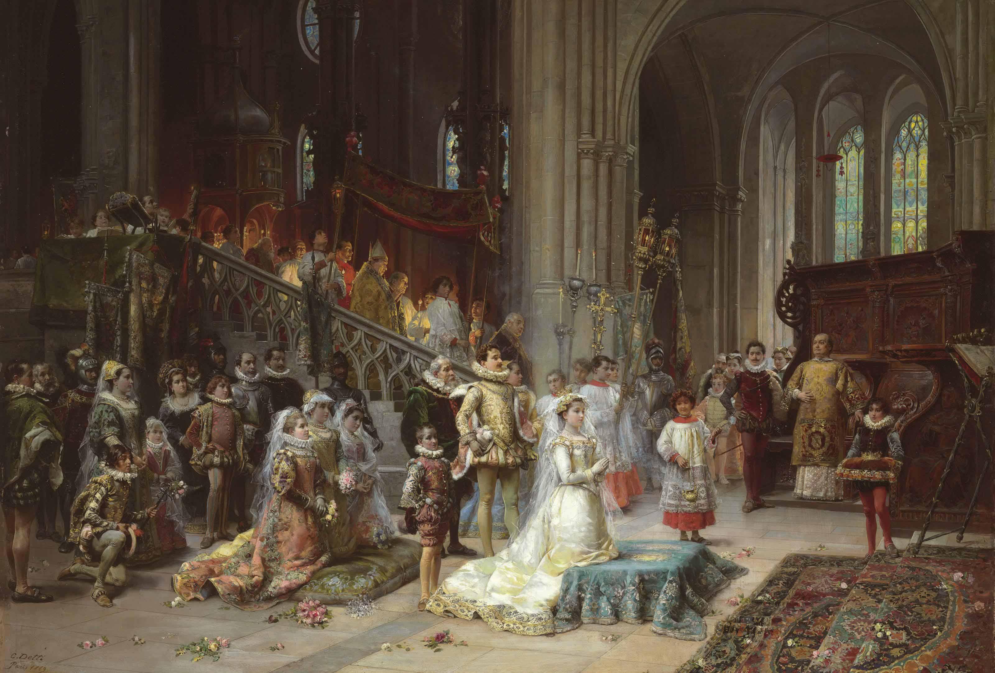 Cesare Auguste Detti - A Coronation