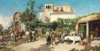 Cesare Auguste Detti - A halt for refreshment