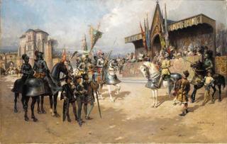 Cesare Auguste Detti - Before the Joust