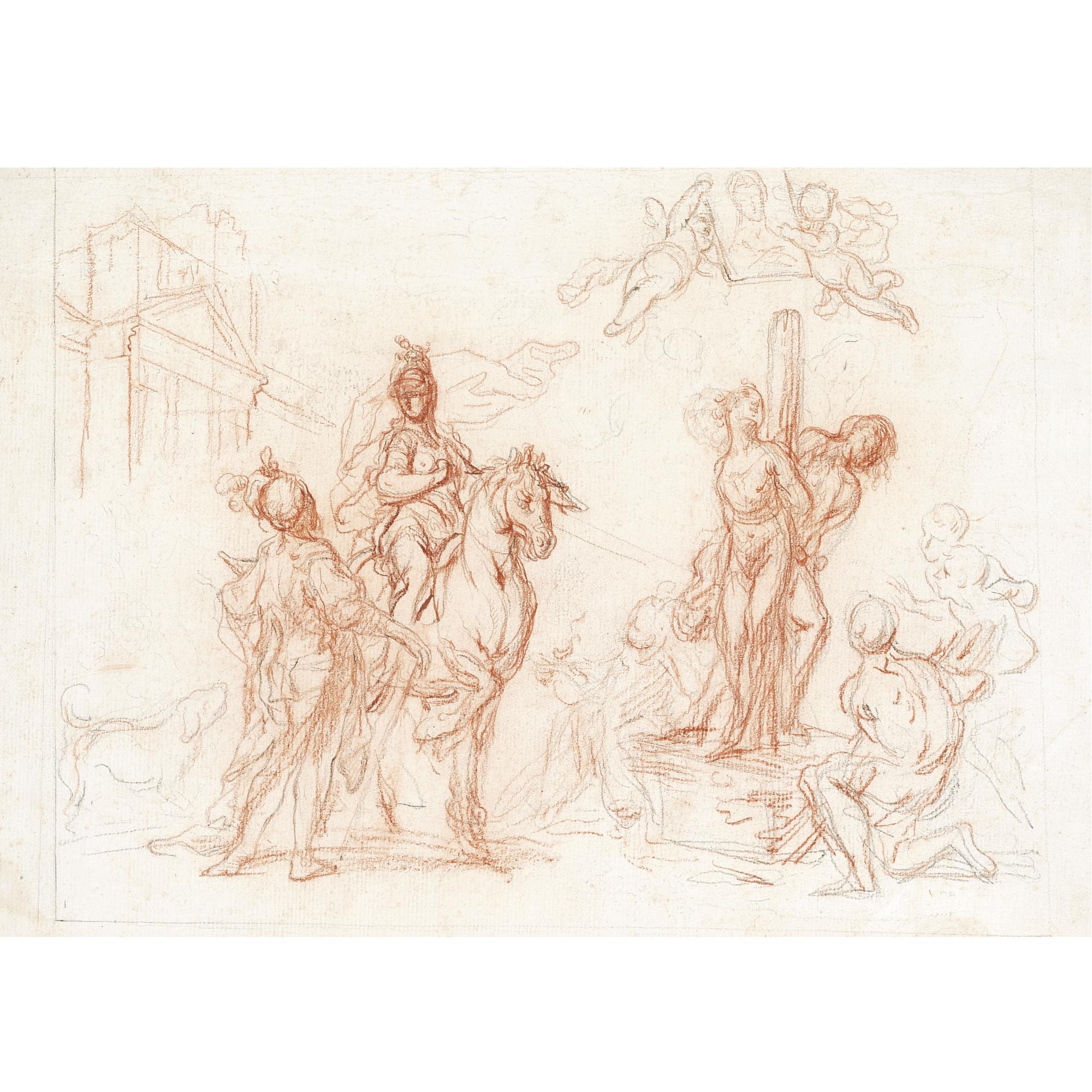 Cesare Dandini - Clorinda Interceding To Save Olindo And Sofronia From The Stake