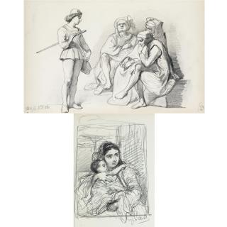 Cesare Dell\'Acqua - Italian Two Sketch Books