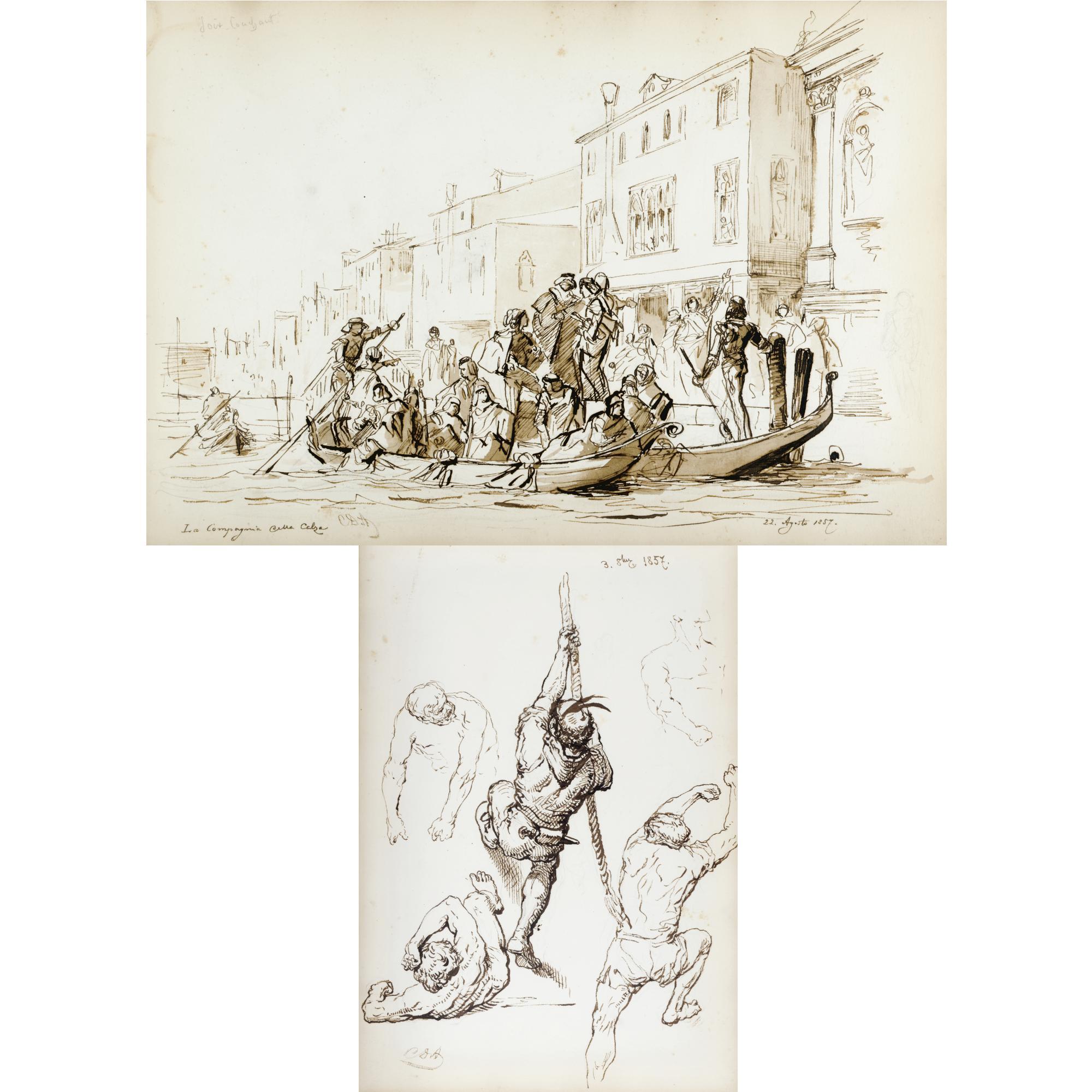 Cesare Dell\'Acqua - Italian Two Sketch Books