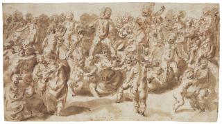 Cesare Franchi, Called Il Pollino - A bacchanal of putti