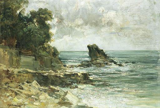 Cesare Gheduzzi - Paesaggio costiero ligure