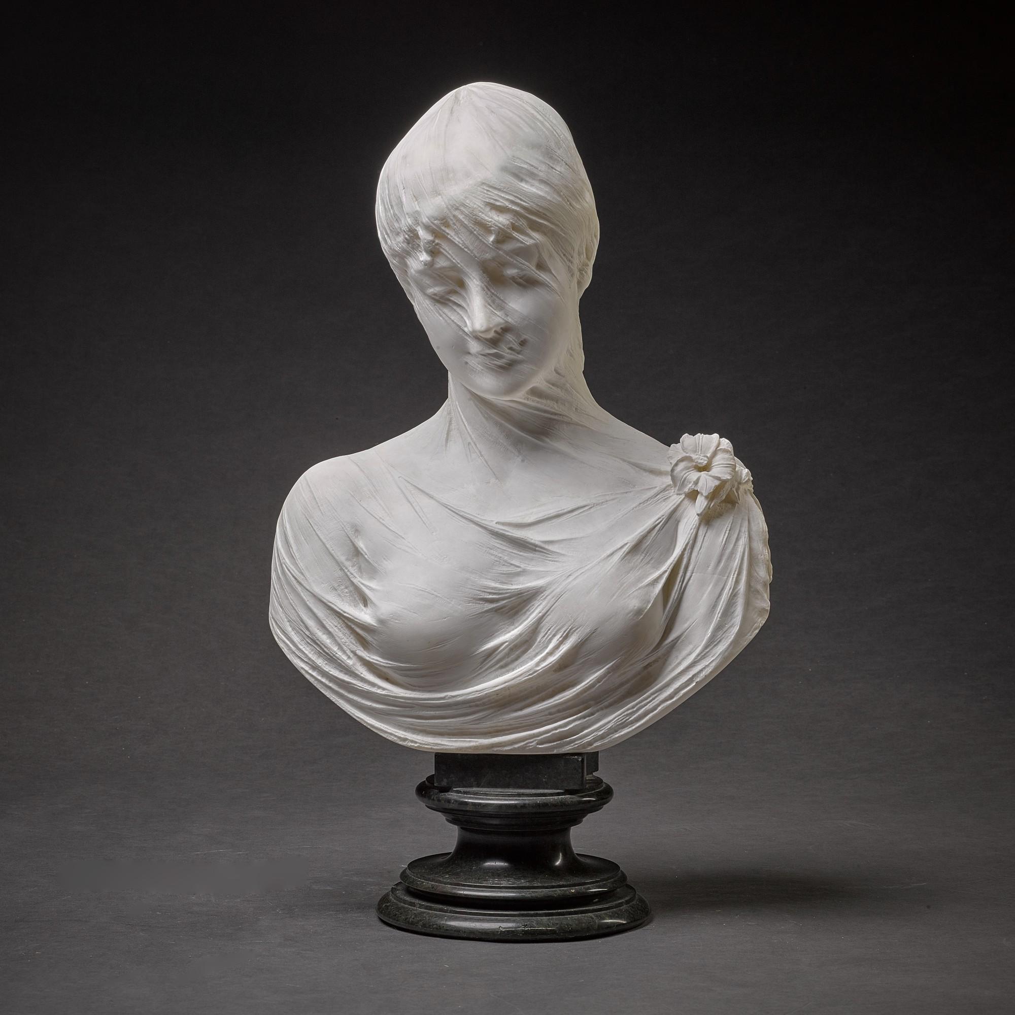 Cesare Lapini - Bust Of A Veiled Woman