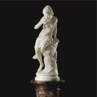 Cesare Lapini - Italian Nymph Sipping From A Shell