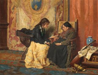Cesare Maccari - The fortune teller