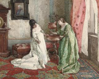 Cesare Maccari - The rehearsal