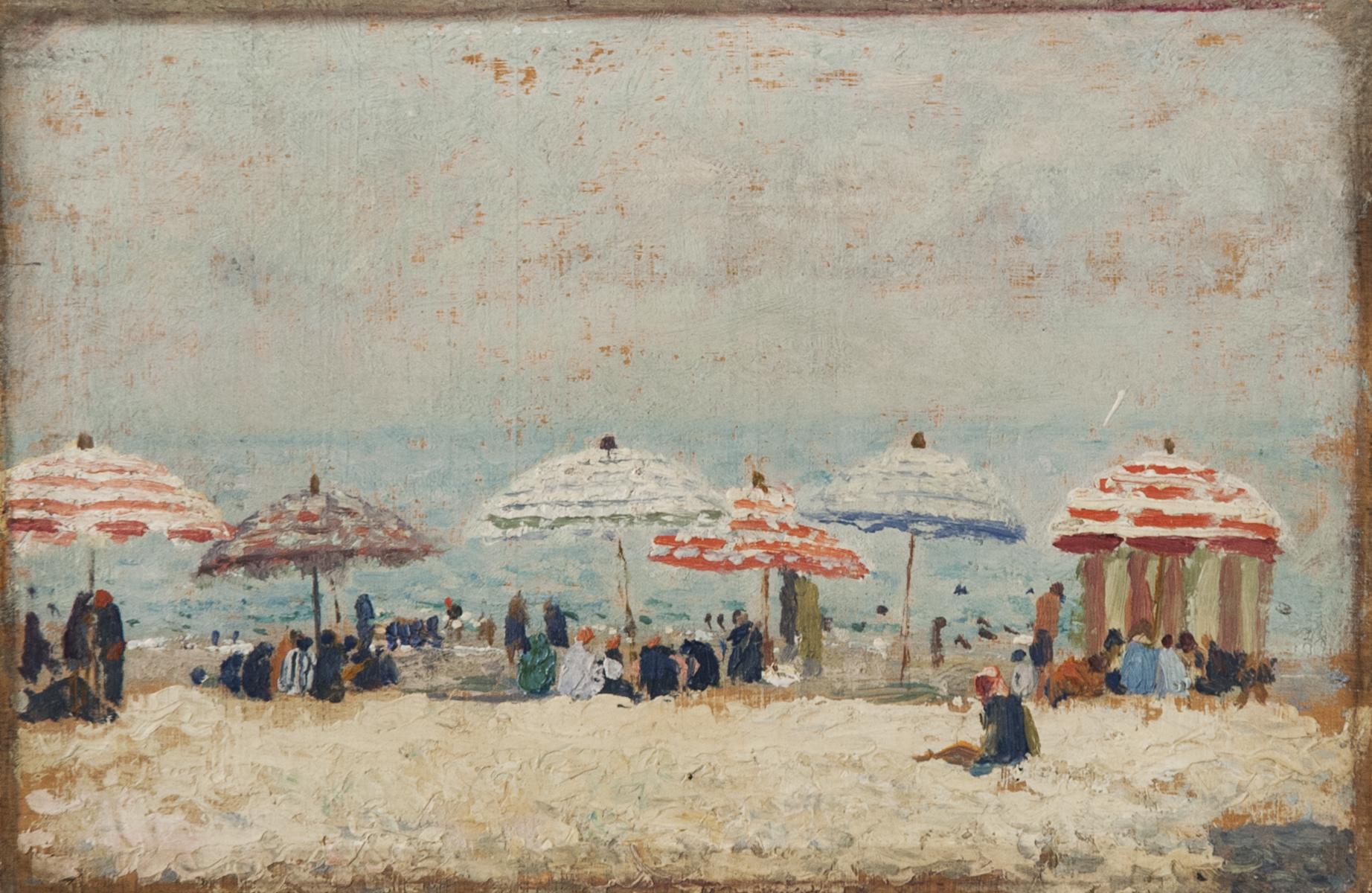Cesare Maggi - The Beach at Spotorno