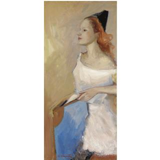 Cesare Monti - Figura Con Berretto Nero