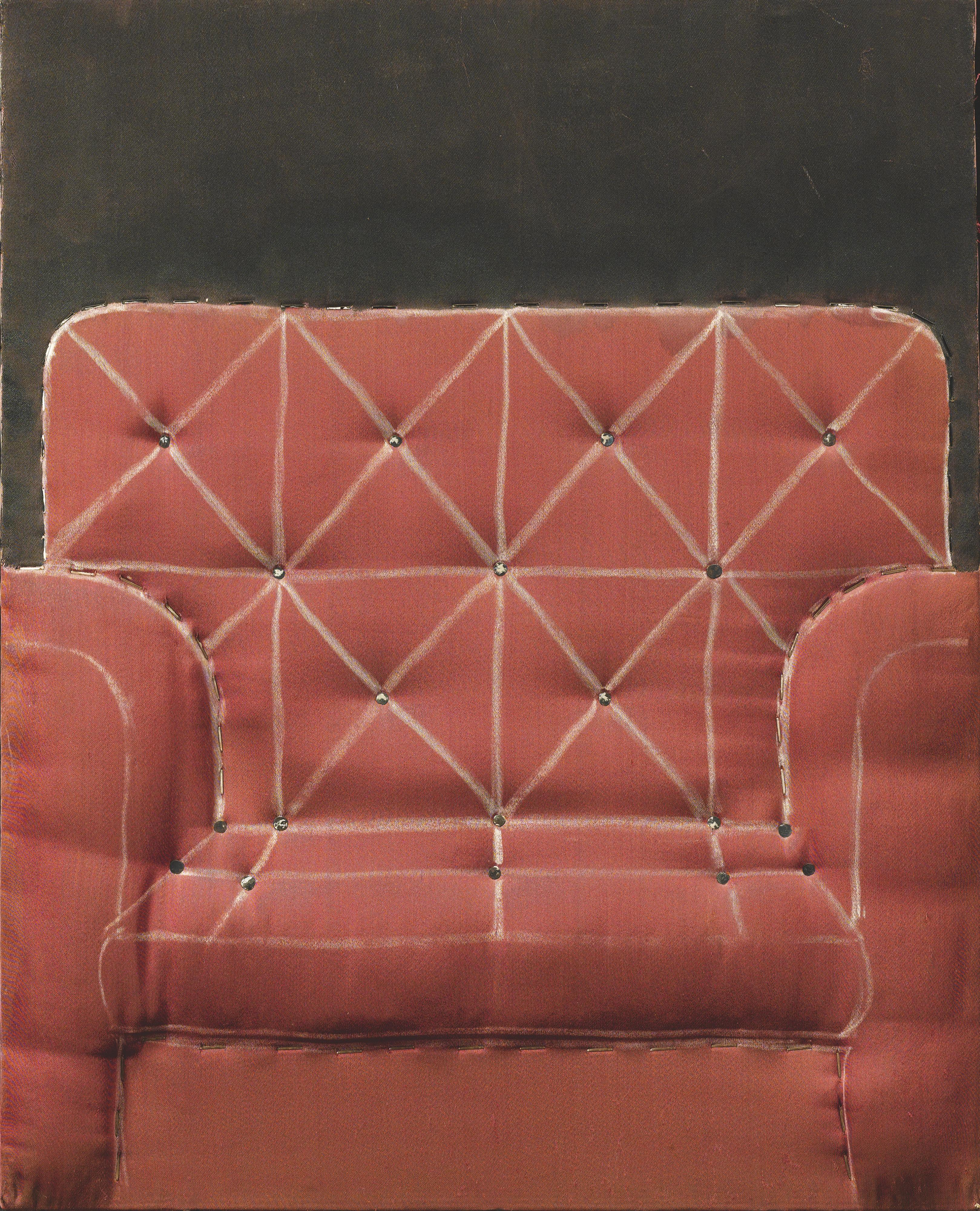 Cesare Tacchi - Poltrona Su Raso Rosso