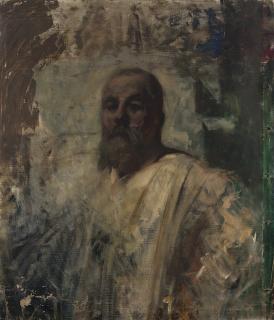 Cesare Tallone - Ritratto dello scultore Alfonso Mazzucchelli