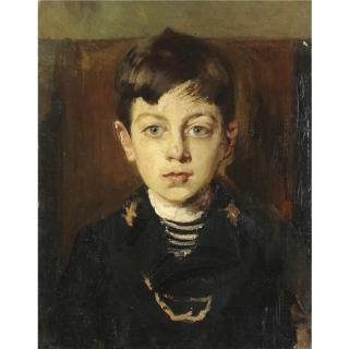 Cesare Tallone - Ritratto Di Enrico Petiti Adolescente