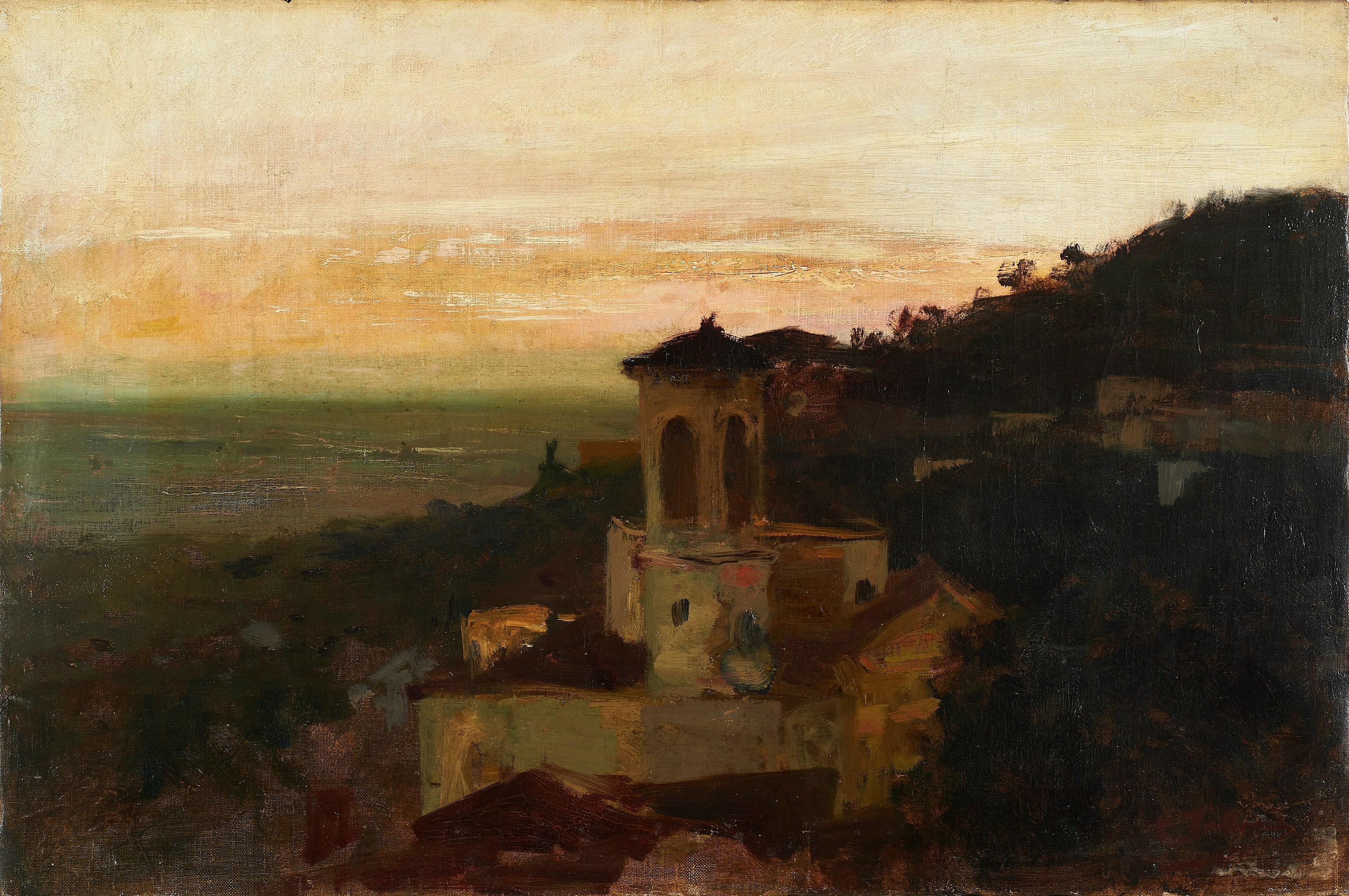 Cesare Tallone - Veduta di Pegli