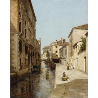 Cesare Vianello - Venetian Canal