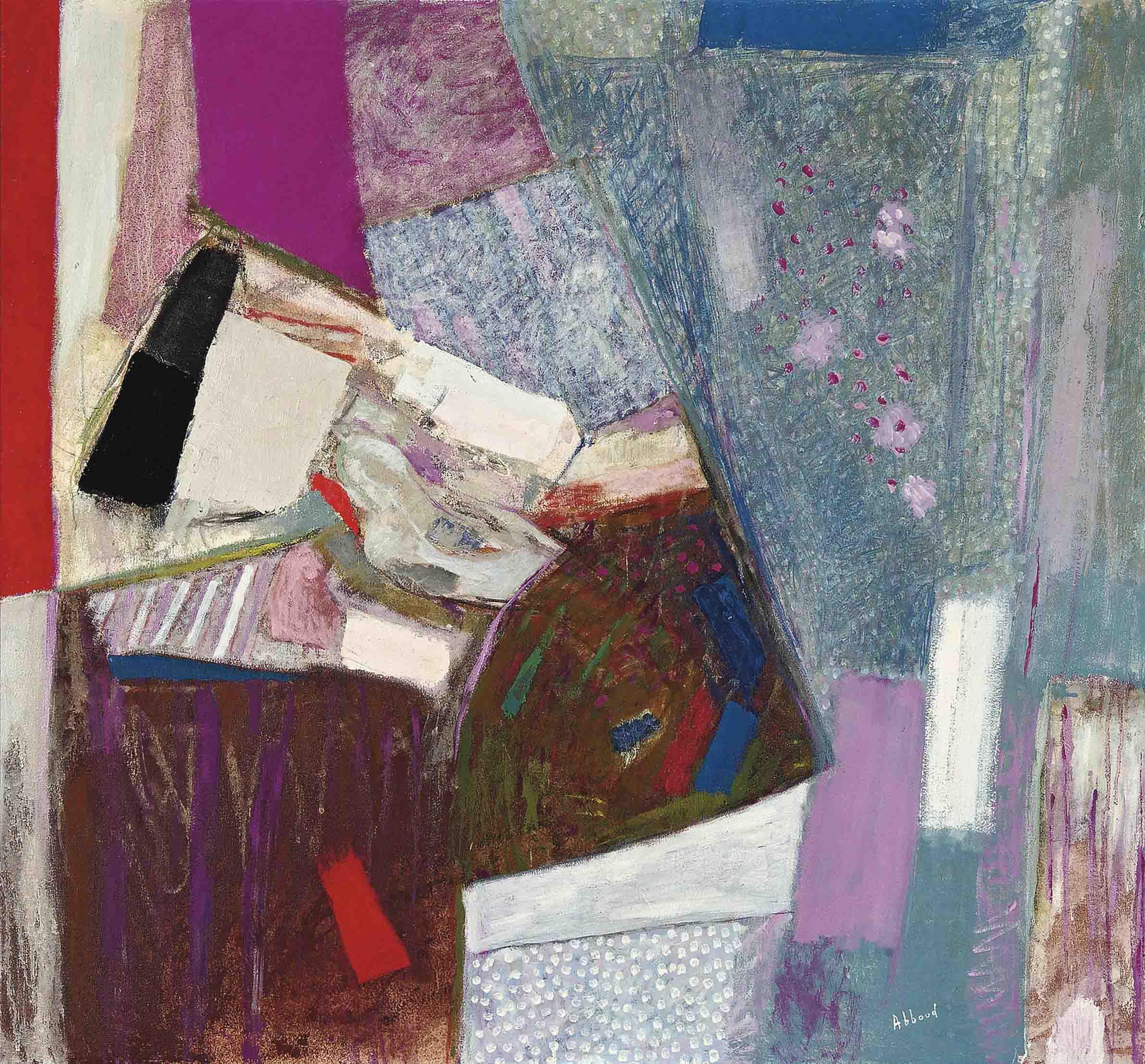 Chafic Abboud - L\'Amour en noir fleuri