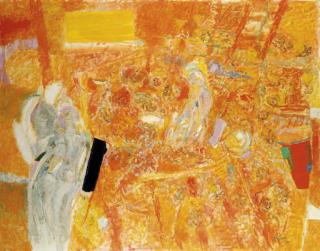 Chafic Abboud - Nappe de fleurs