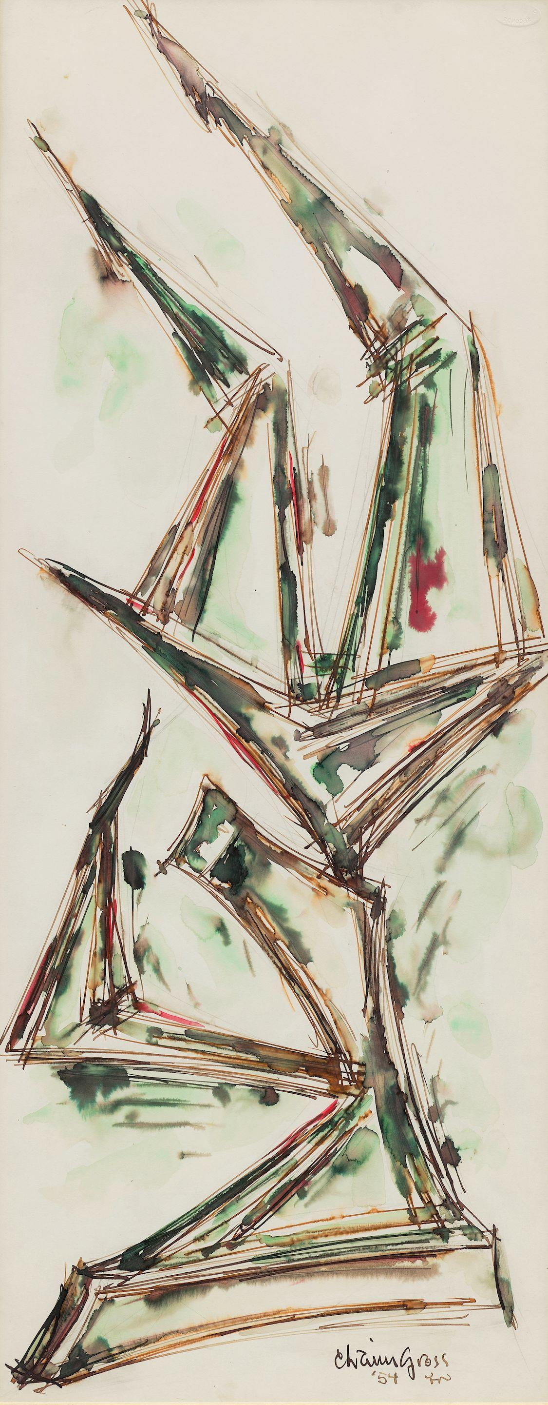 Chaim Gross - Acrobat Balancing