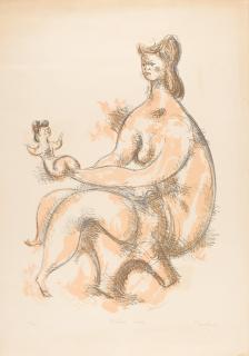 Chaim Gross - Mother Love, 1975