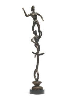 Chaim Gross - Two On A Unicycle