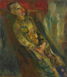 Chaïm Soutine - Jeune Homme Obliquement Étendu