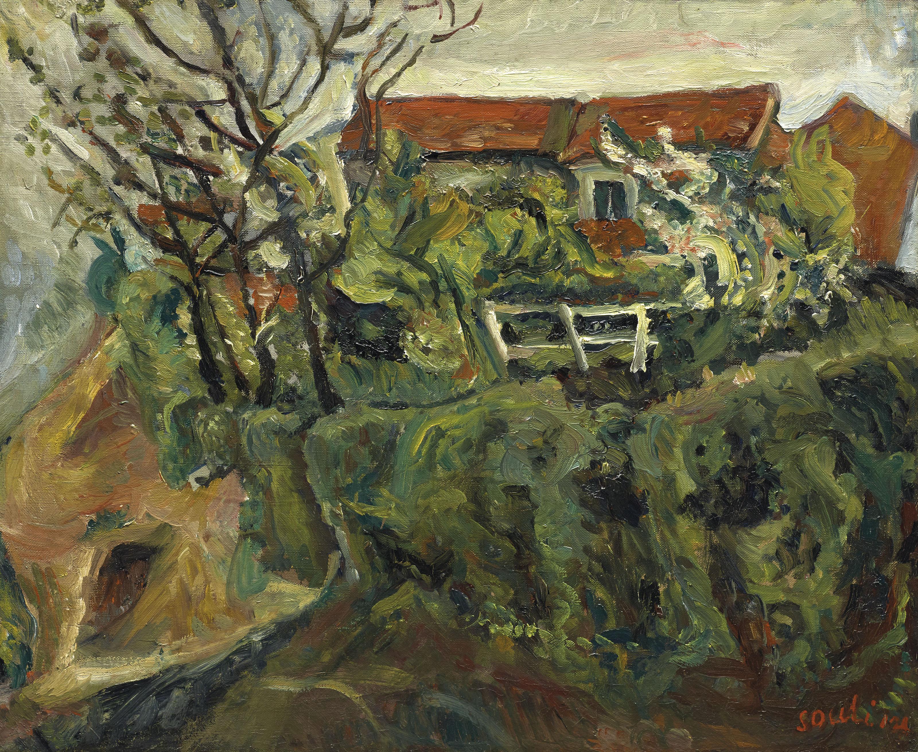 Chaïm Soutine - Maisons dans un paysage