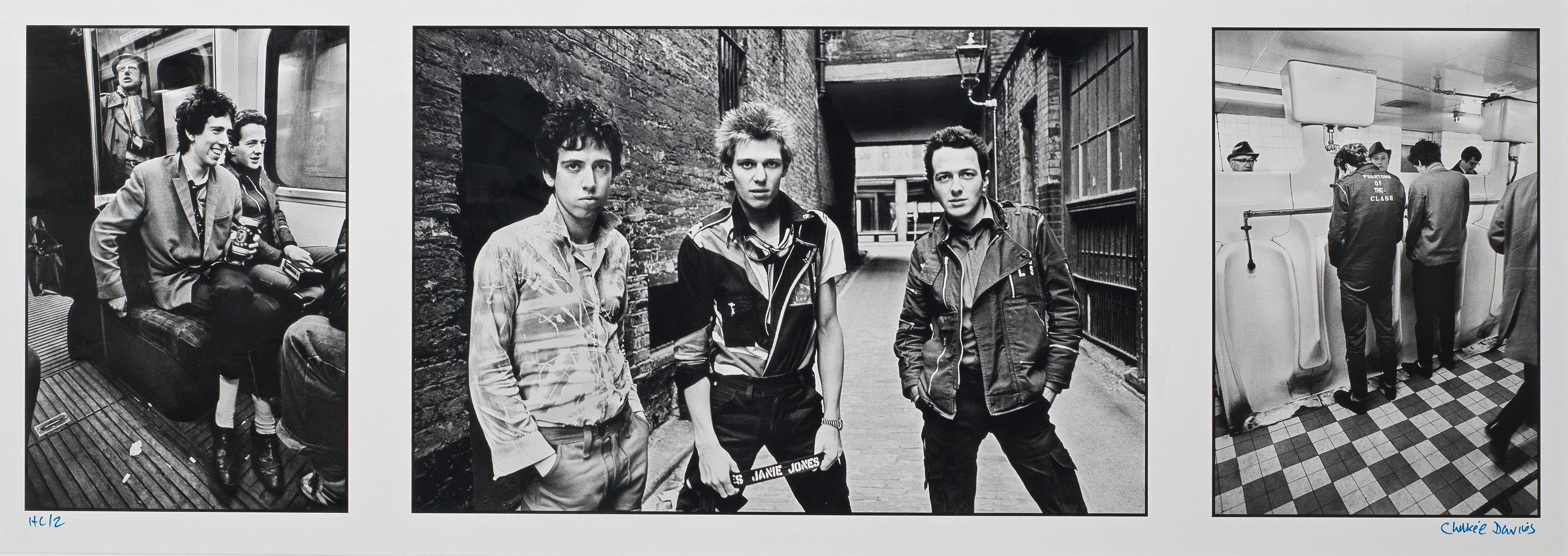 Chalkie Davies - The Clash NME Cover Day Triptych, 1977, printed later