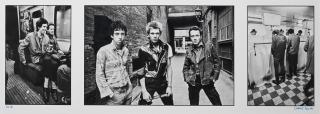 Chalkie Davies - The Clash NME Cover Day Triptych, 1977, printed later