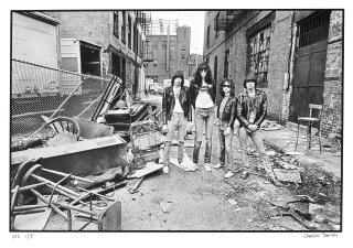 Chalkie Davies - The Ramones, Back Door To CBGB\'s, 1977, printed later