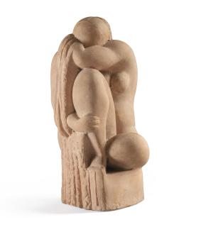 Chana Orloff - Baigneuse Accroupie