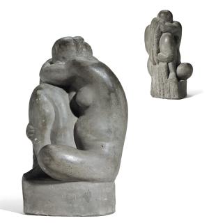 Chana Orloff - Baigneuse accroupie