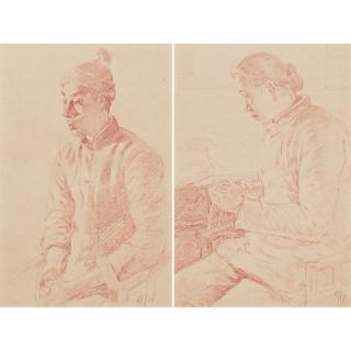 Chang Shuhong - Man And Woman (Two Works)