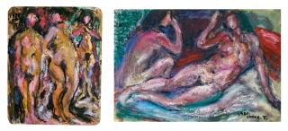 Chang Wan-Chuan - Standing Nudes; & Two Seated Nudes