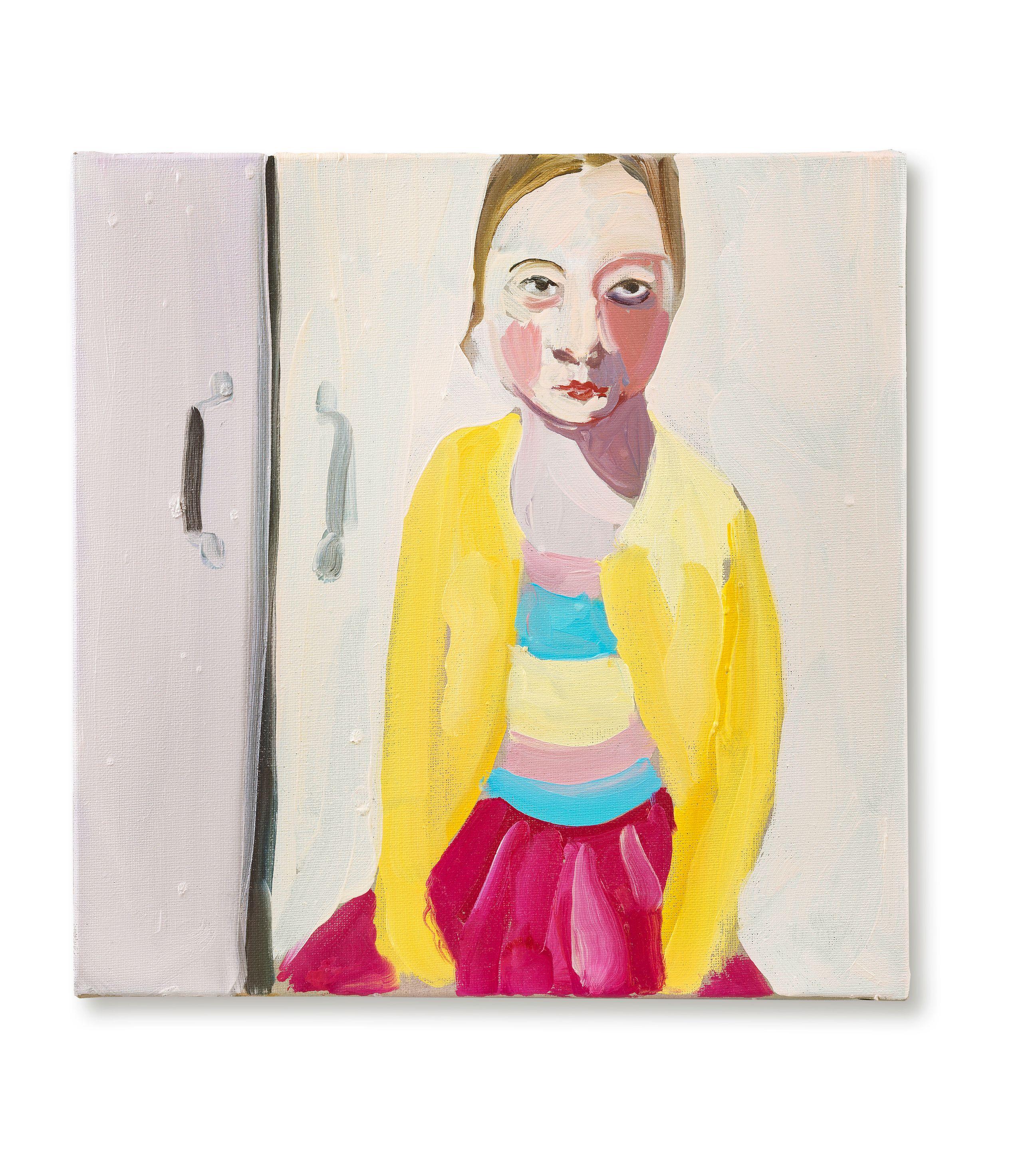 Chantal Joffe - Bella in a Yellow Cardigan