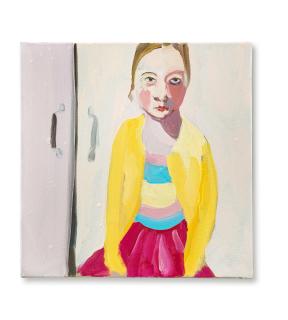 Chantal Joffe - Bella in a Yellow Cardigan