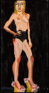 Chantal Joffe - Topless in Wedge Heels