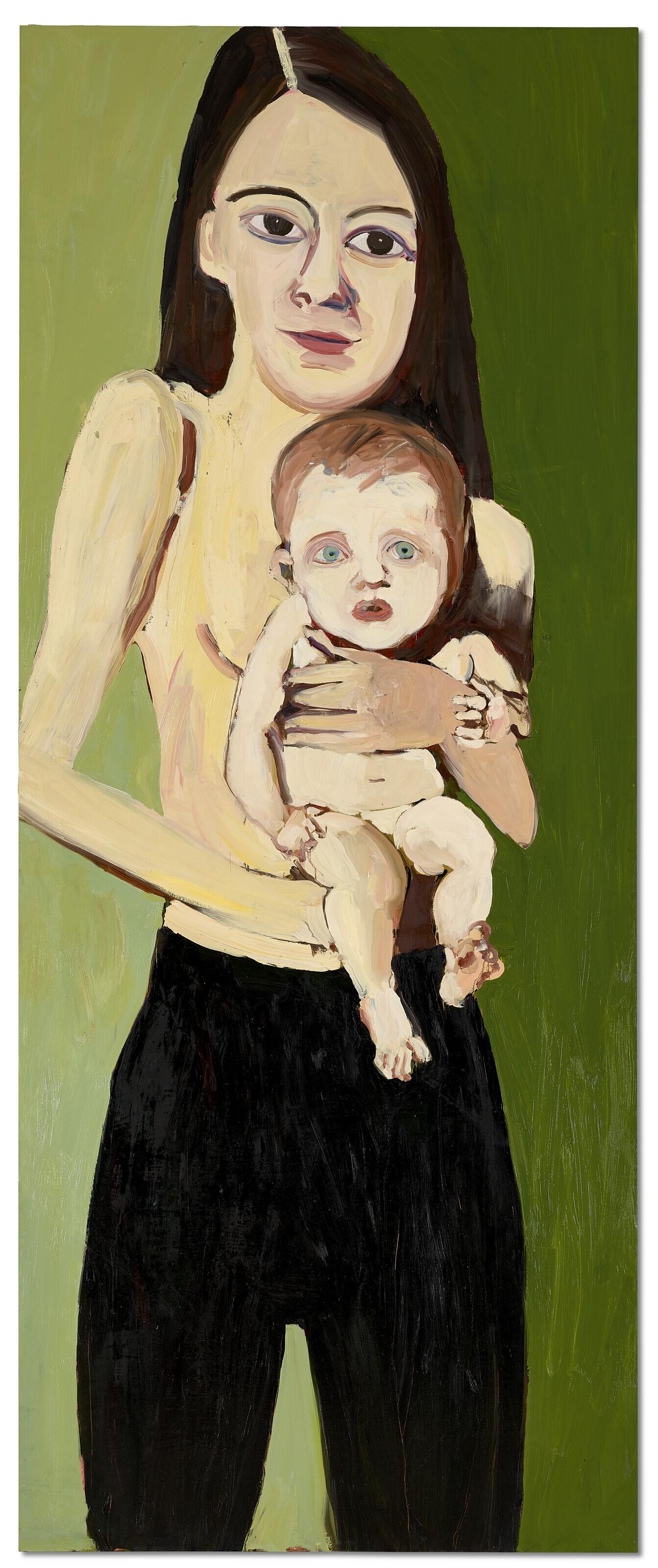 Chantal Joffe - Untitled (Mother and Child)