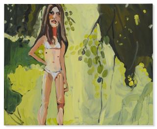 Chantal Joffe - Woman In A White Bikini