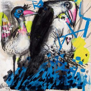 Chao Chung-Hsiang - Happy Family(Painted In 1980)