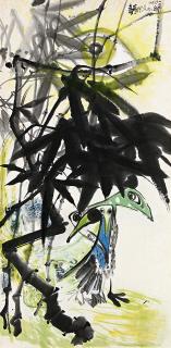 Chao Chung-Hsiang - Leaning Closely(Painted In 1979-1980)