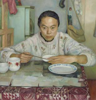 Chao Ge - Woman At The Table(Painted In 1994)