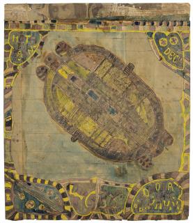 Charles A. A. Dellschau - Untitled (4635 / 4636), double sided, 1920