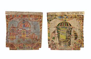 Charles A.A. Dellschau - Untitled (4707/4708), double sided, 1920