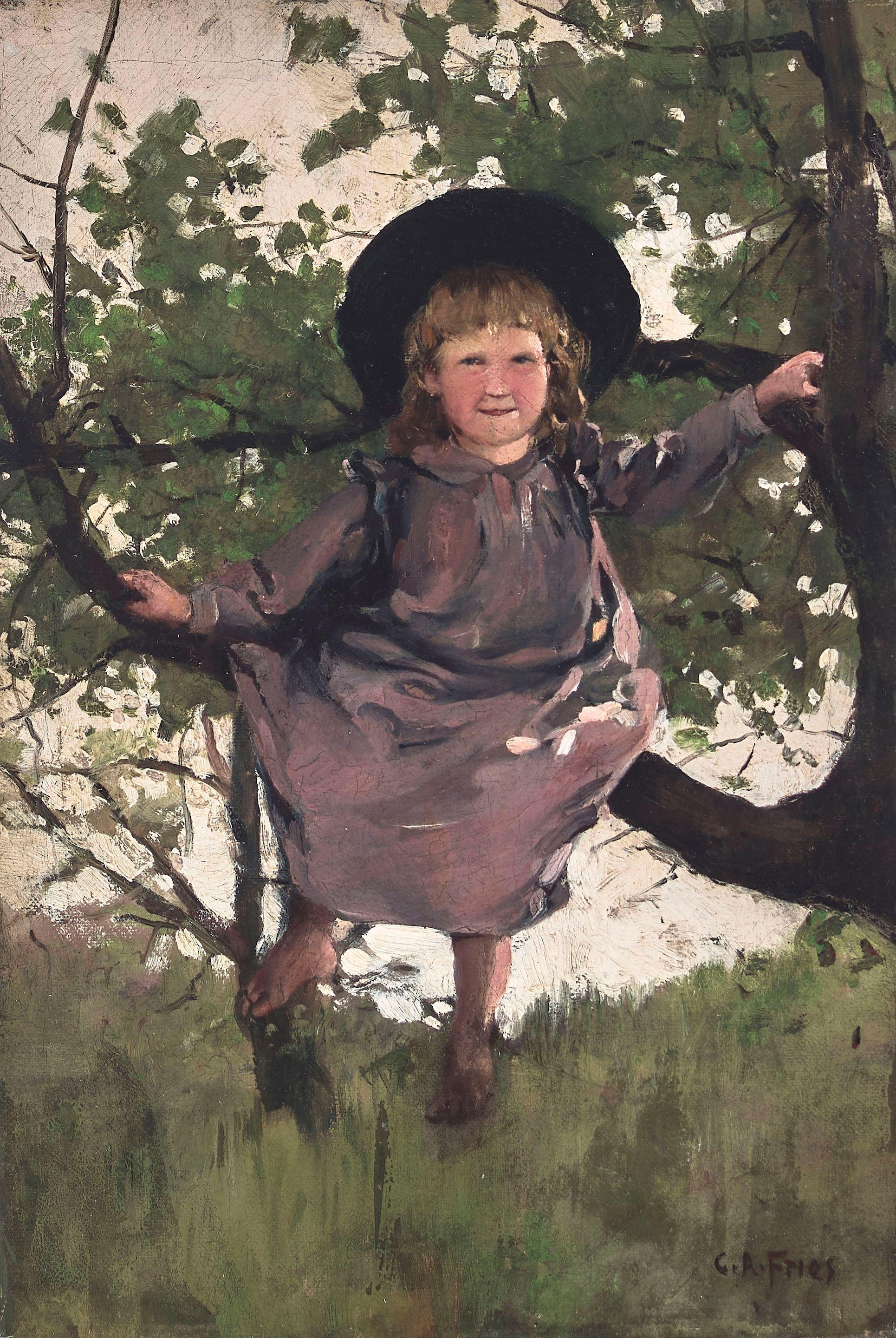 Charles A. Fries - A Treetoad 13 x 9 in. unframed